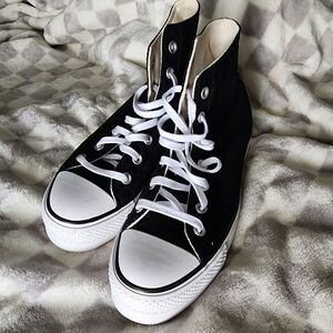 Women's high top platform converse